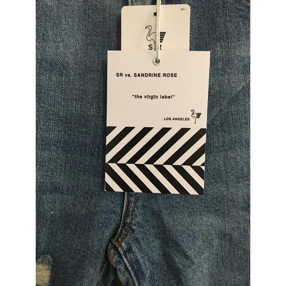 NWT Free People x Sandrine Rose High Rise Distressed Skinny Jeans Size 24 - Picture 7 of 7